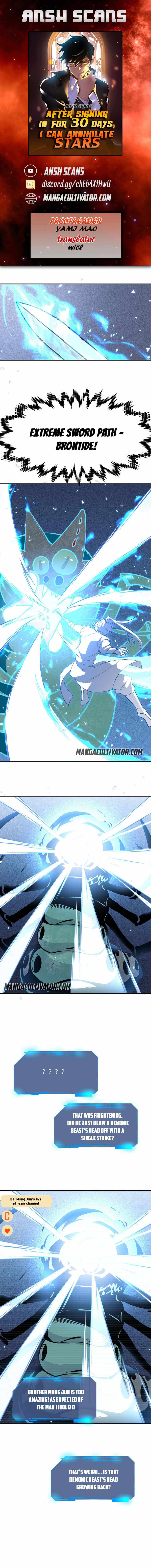 After Signing In For 30 Days, I Can Annihilate Stars Chapter 5 1